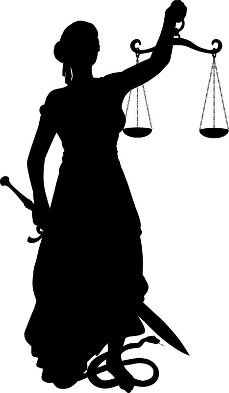 Фемида богиня правосудия в векторе