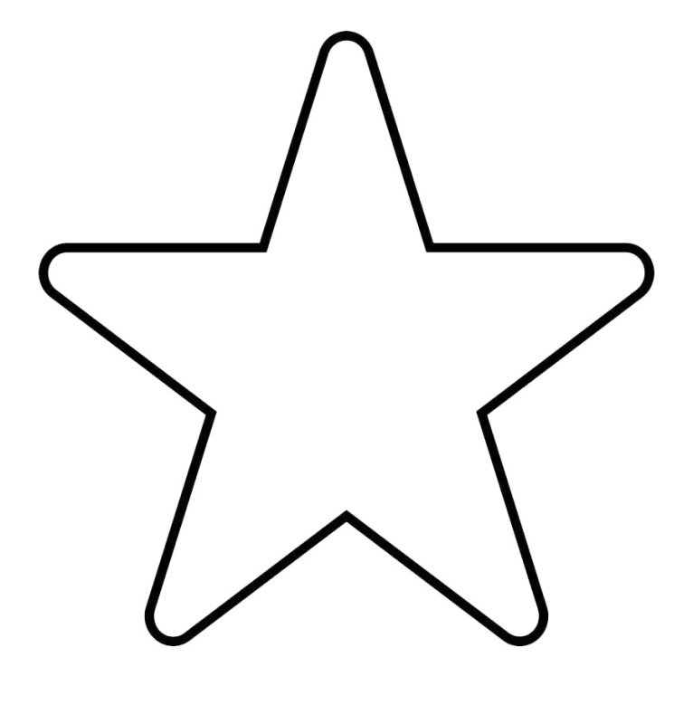 Трафарет звездочки для торта