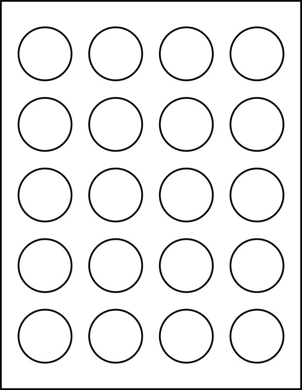 Трафарет круги