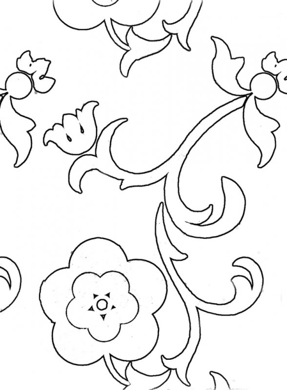 Татарский орнамент раскраска