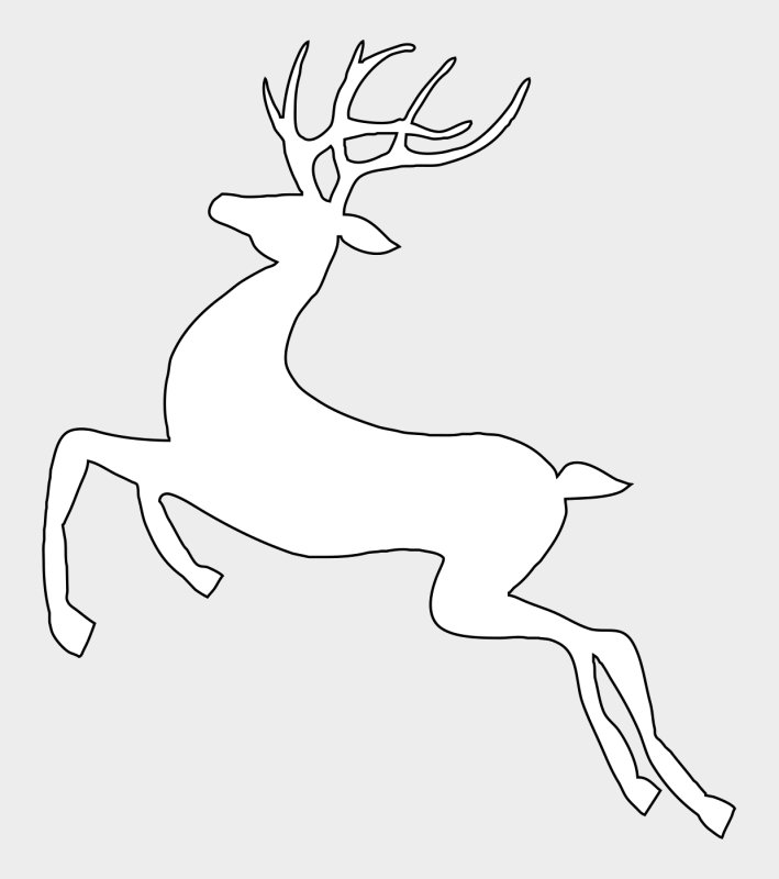 Украшения на окна олень