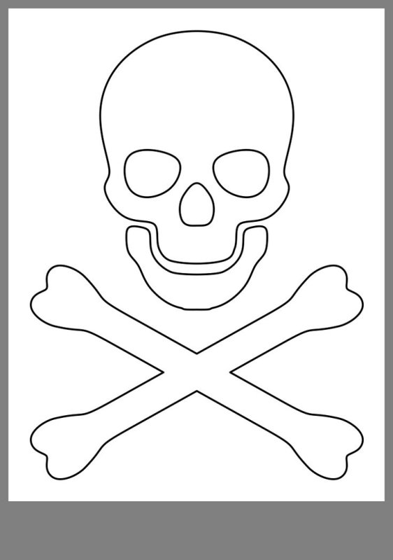 Череп трафарет