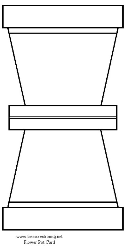Цветочный горшок раскраска