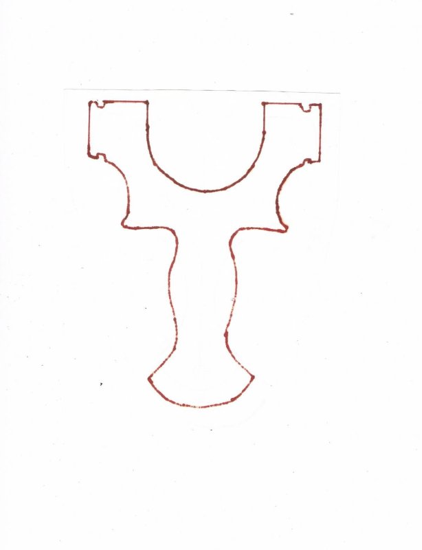 Рогатка ТТФ чертеж