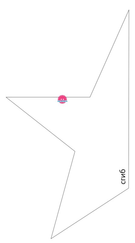 Подушка звезда выкройка