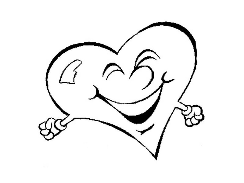 Раскраска сердечко