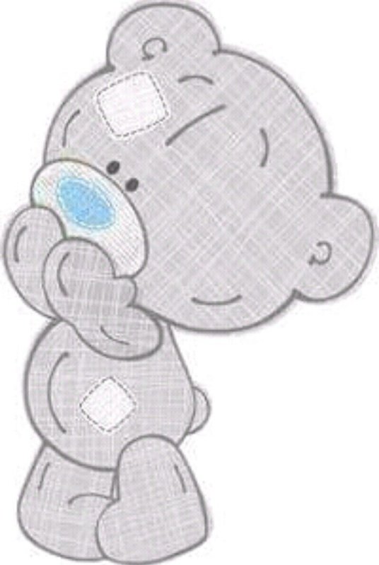 Трафарет мишка для пряников