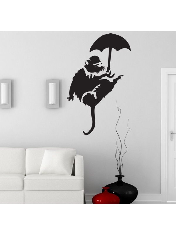 Крысы Бэнкси трафарет