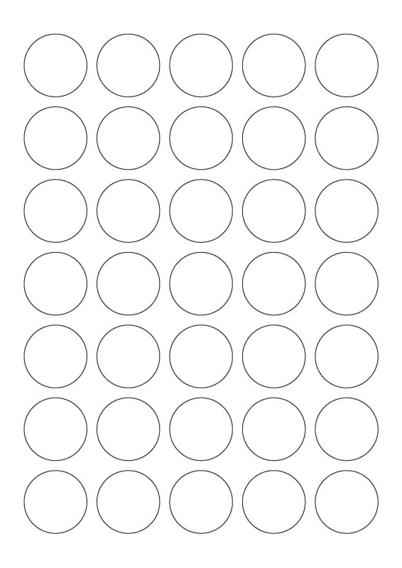 Кружок трафарет