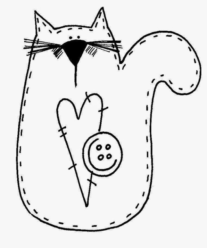 Выкройки аппликаций из ткани