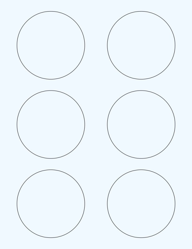 Круг трафарет для вырезания