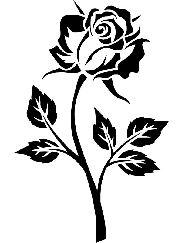 Трафарет "розы"