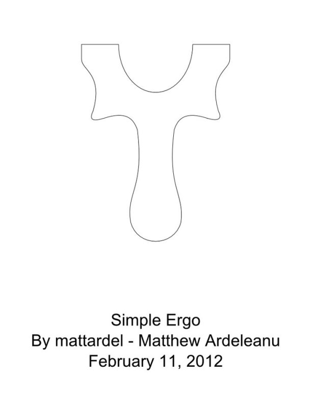 Чертёж рогатки с размерами классическая