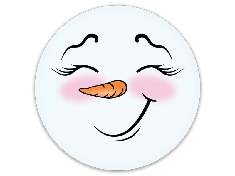 Лицо снеговика