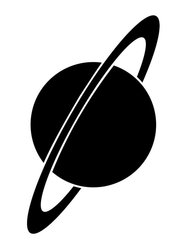 Сатурн трафарет