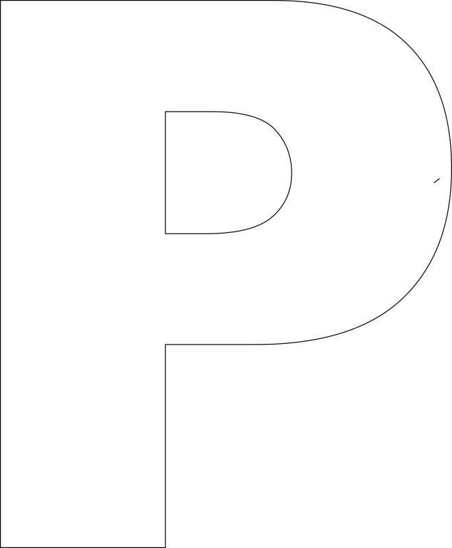 Трафарет букв для вырезания