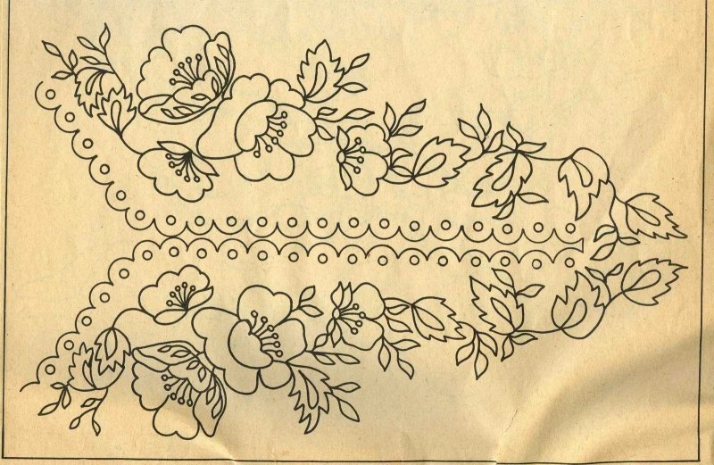 Вышивка крестом, Ришелье, гладью