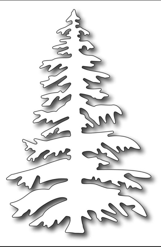 Елка трафарет на окно