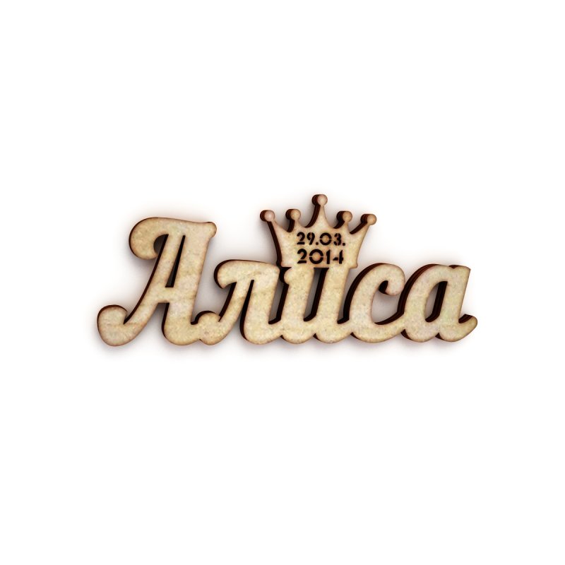 Надпись с именем Алиса