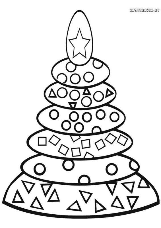 Пирамида раскраска