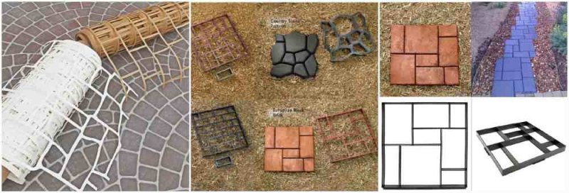 Трафарет для бетонной дорожки