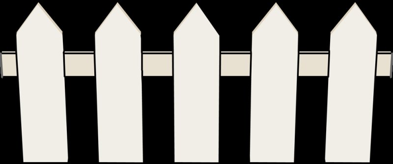 Трафарет "заборчик"