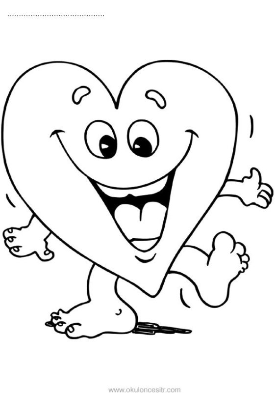 Раскраски для девочек сердечки