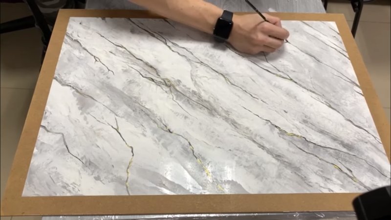 Имитация белого мрамора