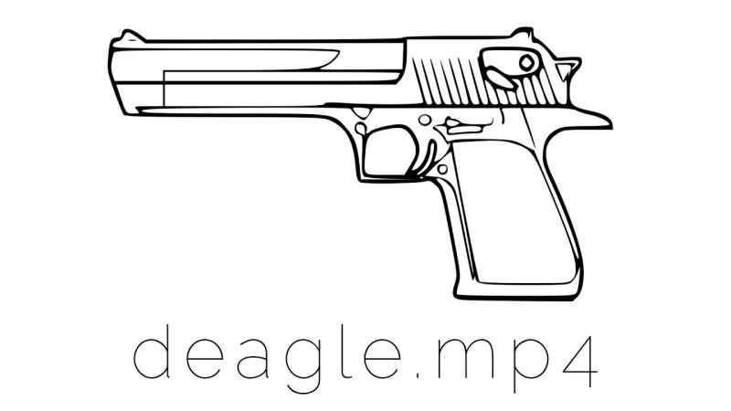 Чертёж пистолета Desert Eagle
