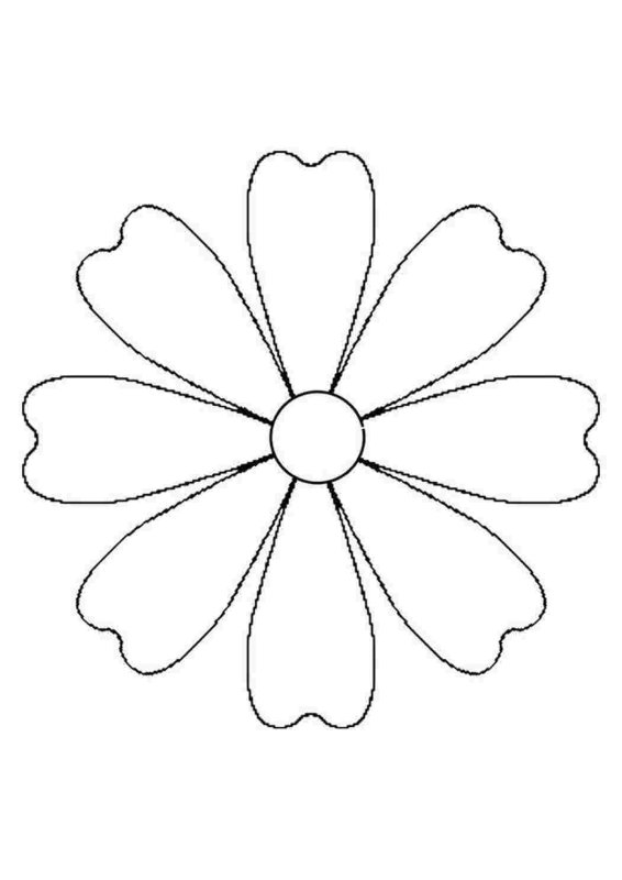 Цветок шаблон