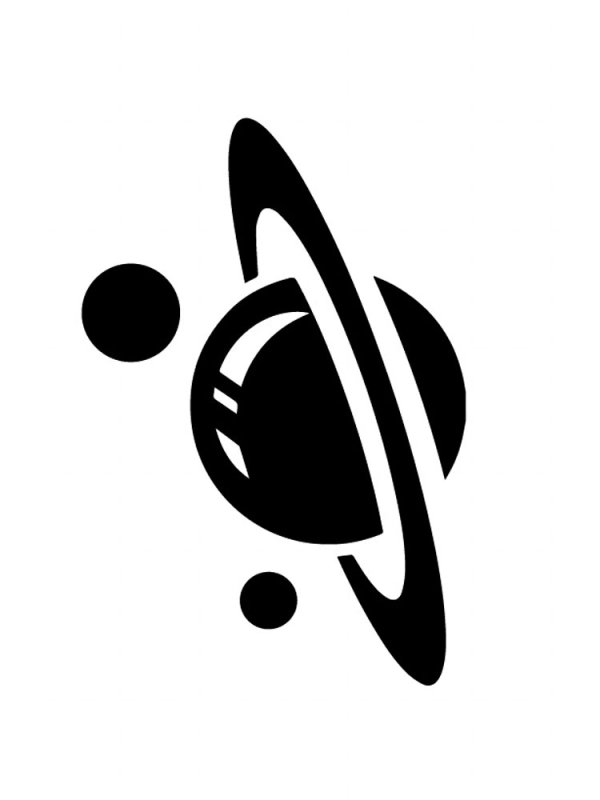 Сатурн трафарет