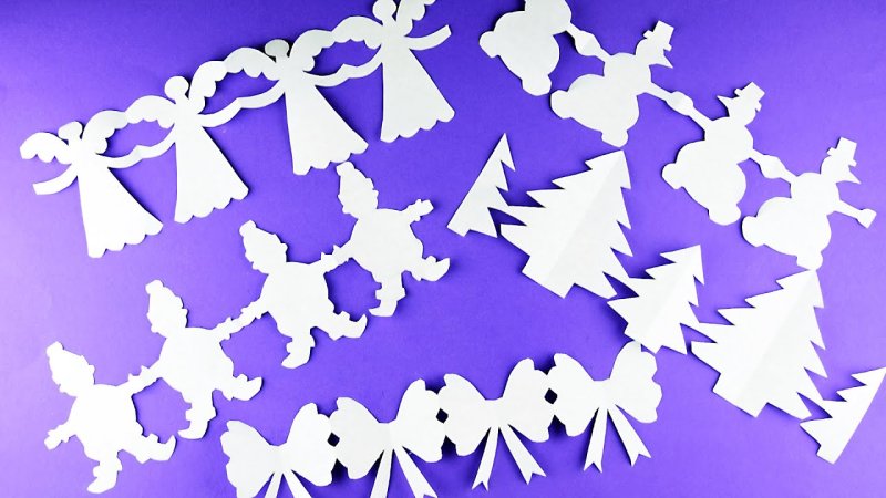 Красивые гирлянды из бумаги