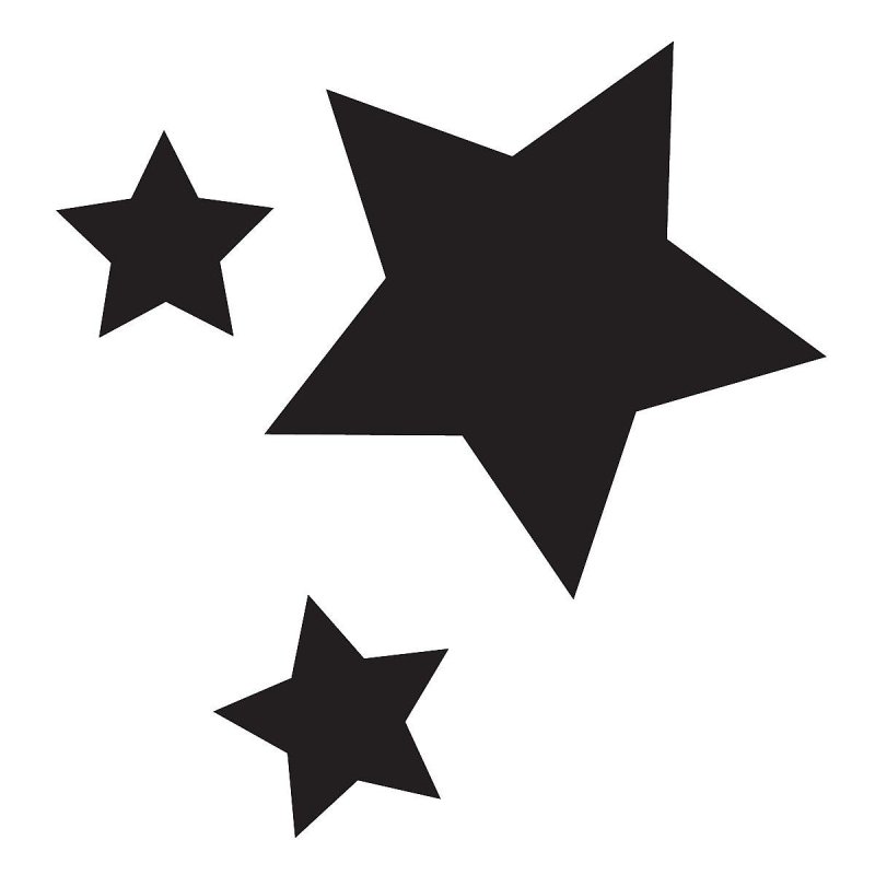 Трафарет звезды