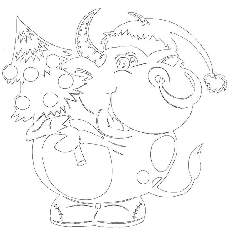 Вытынанки новогодние