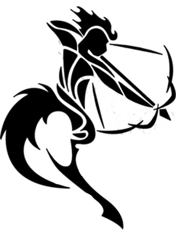 Тату Стрелец для девушек эскизы