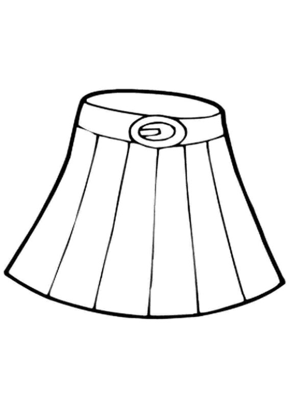 Юбка раскраска