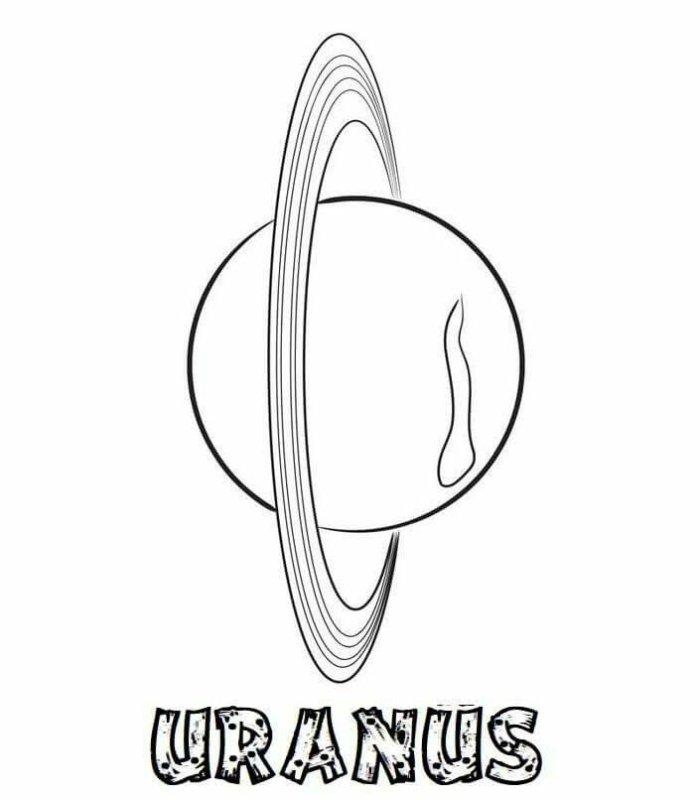 Планета Нептун раскраска