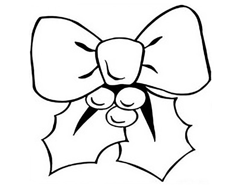 Бант раскраска