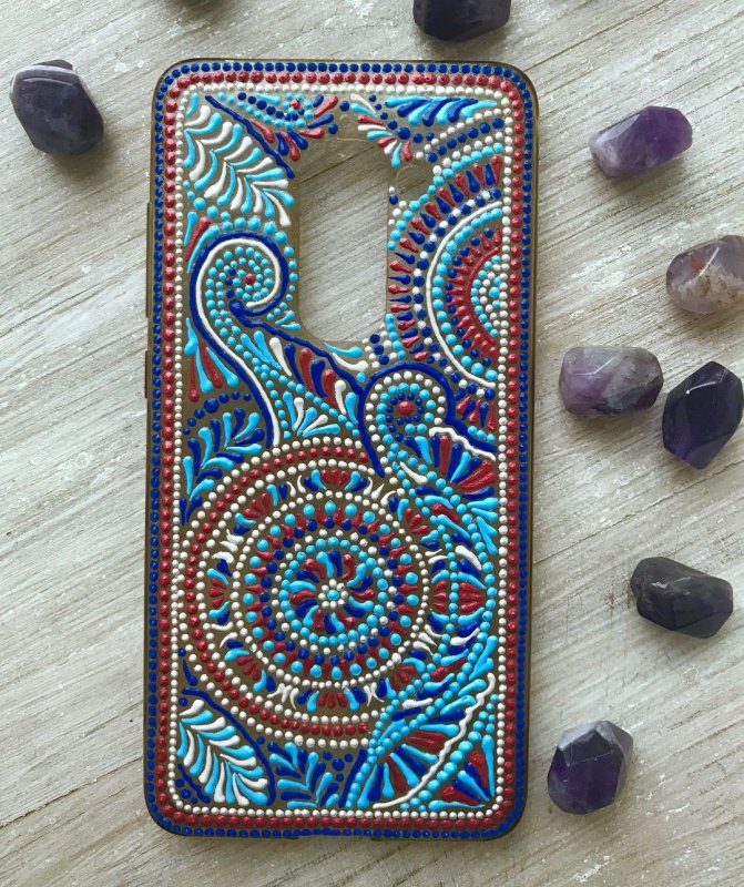 Роспись чехла для телефона