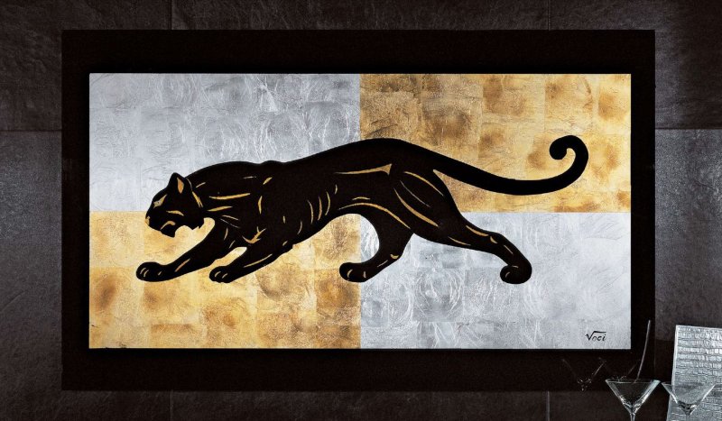 Картина пантера на стену