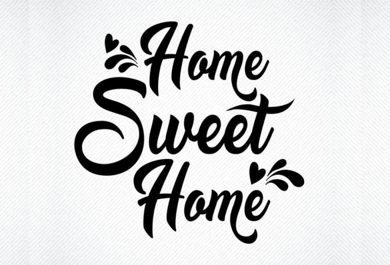 Надпись Sweet Home