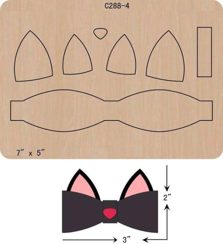 Бант трафарет