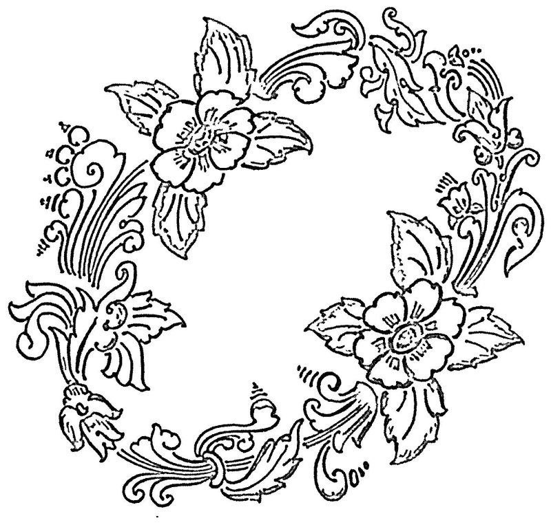 Узоры цветов для рисования