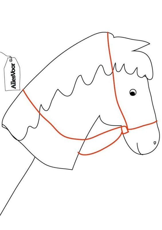 Лошадка на палочке выкройка
