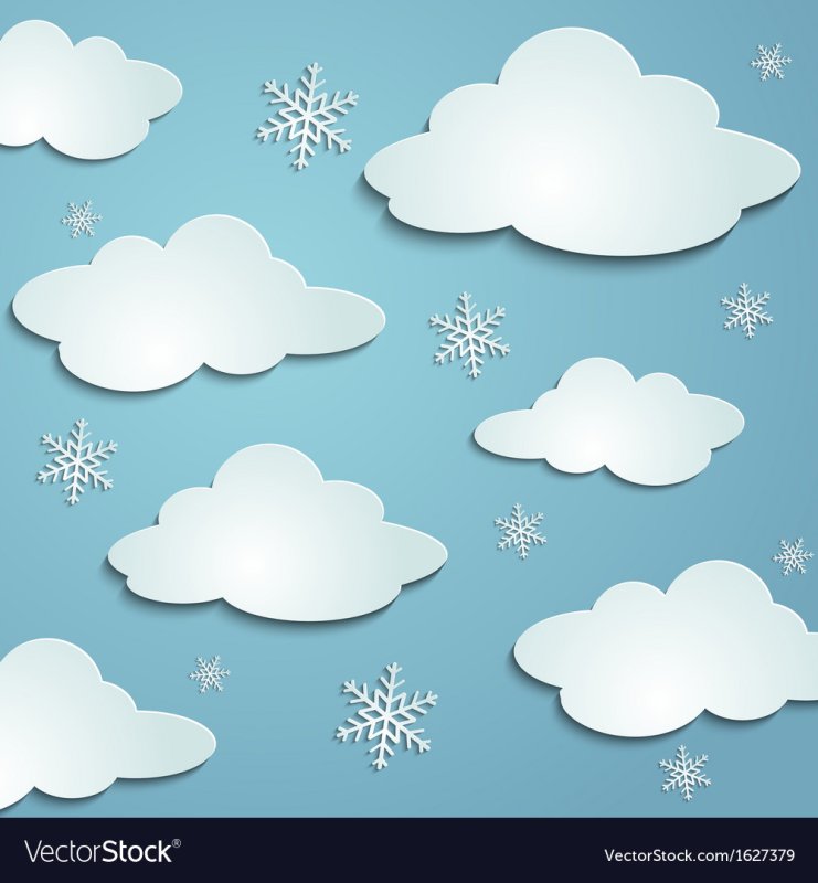 Облачко со снежинками