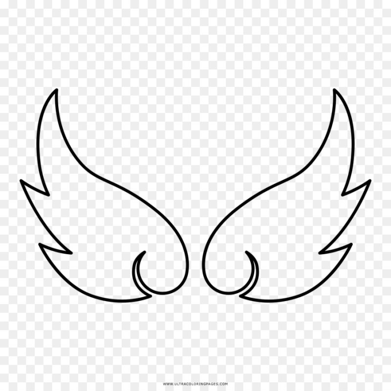 Крылья трафарет