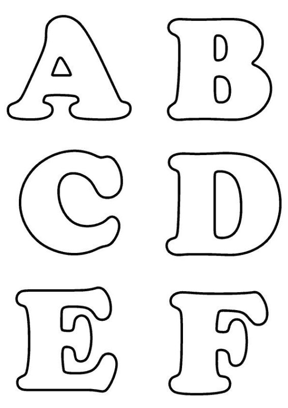 Алфавит из фетра выкройки