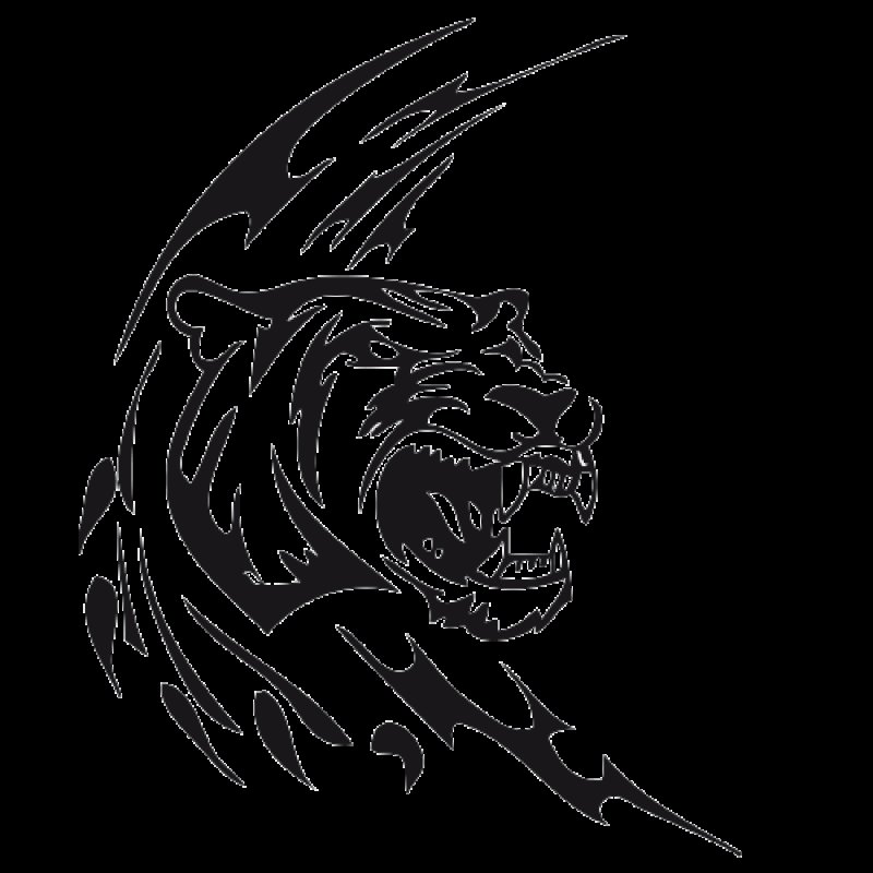 Тигр оскал тату эскиз