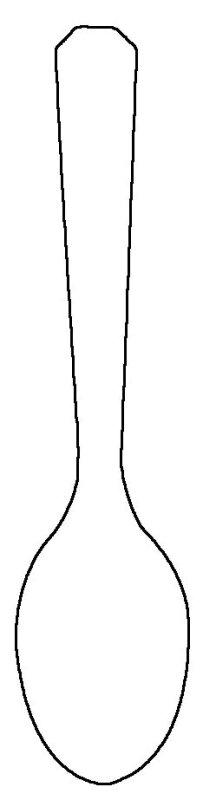 Ложка трафарет для росписи