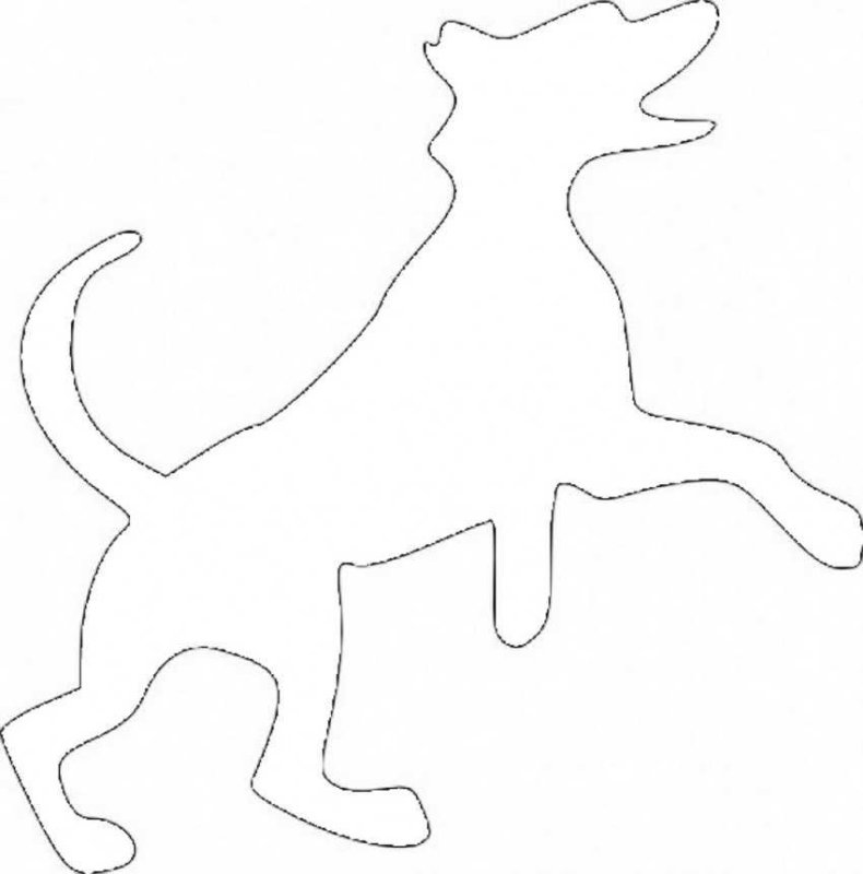 Трафареты собаки